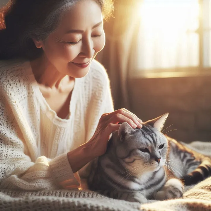 고양이 스트레스 죽음으로 걱정하는 보호자 모습
